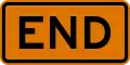 M4-8bP End (plaque) (if a road work blocked road)