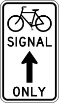 R10-40a Bicycle signal mandatory movement (thru)