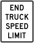 R2-14 End truck speed limit