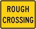 W10-15P Rough crossing (plaque)