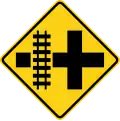 W10-2L Crossroads with parallel tracks (left)
