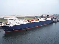 RoRo ship MV Norqueen in Rotterdam