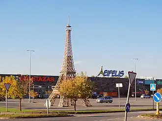 shopping mall Eifelis in Mažeikiai