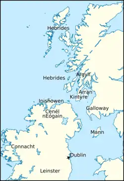 Map of Britain and Ireland