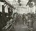 Machinery in Duncan and Fraser's automotive workshop