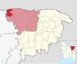 Location of Madhyanagar
