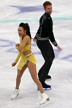 Madison Chock and Evan Bates at the 2024 World Championships