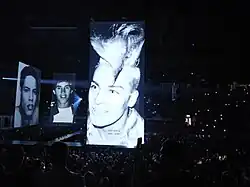 John Sex depicted at Madonna's Celebration Tour on November 1, 2023