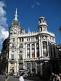 Casa de Allende&nbsp;[es], Crédit Lyonnais branch office in Madrid from 1947 (left),[31] 2010