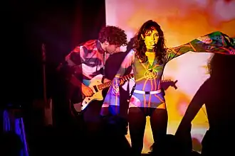 Magdalena Bay performing in 2023
