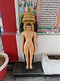 Idol of 1st Thirthankara Rishabhanatha inside Shree Mahadevaswamy Temple