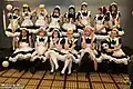 The maids at Anime Midwest's maid cafe