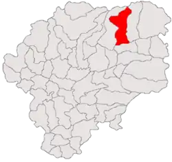 Location in Bistrița-Năsăud County