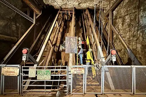 Main shaft access inside mine