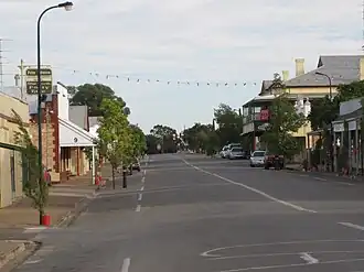 Main street of Blyth, looking north