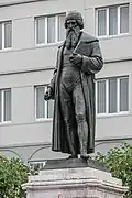 Detail of the statue