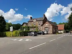 The town hall and school in La Gaillarde