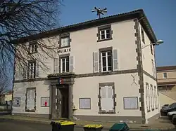 The town hall in Lussat