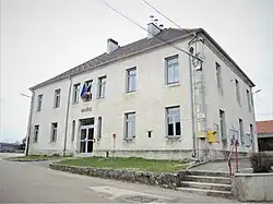 The town hall in La Planée