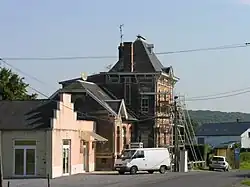 The town hall in Moustier-en-Fagne