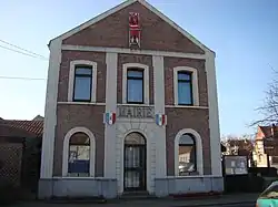 The town hall in Mastaing