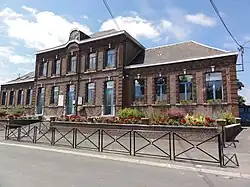 The school and town hall