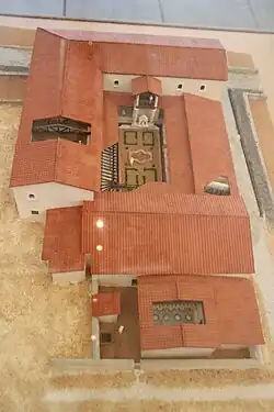 Model reconstruction of the house in the 3rd century.