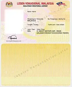 Vocational Licence (2013-2025).