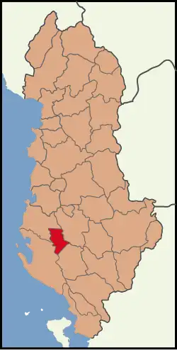 Location of Mallakastër District