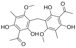 Chemical structure of mallotophenone