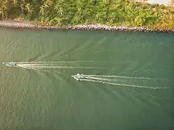 Aerial view of Malpe beach