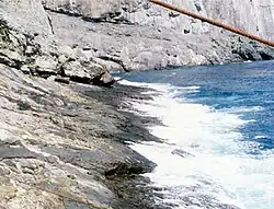 Shore and cliffs