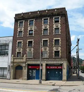 Malta Temple (Salvation Army Building), built in 1927, at 100 West North Avenue.