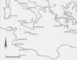 Mediterranean map