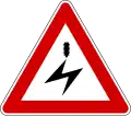 Electricity warning (also uses )