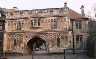 photo of aa large medieaval gateway