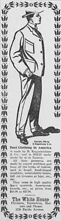 Ad from 1904