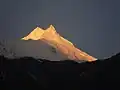 Manaslu during the sunrise