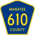 County Road 610 marker