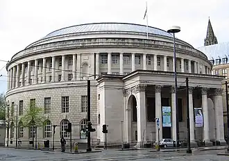 The neoclassical Manchester Central Library.