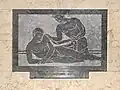 Ground floor arcade cornice panel depicting "healing the sick"
