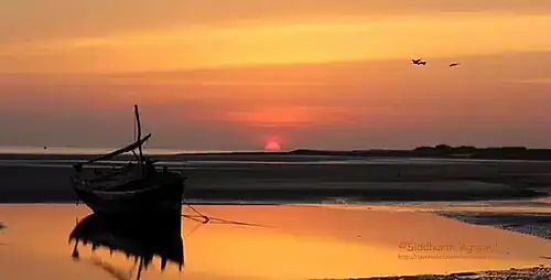 Mandvi Beach at sunset