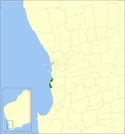 Location in Western Australia