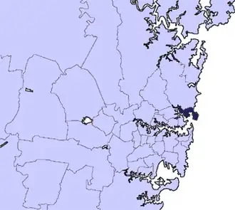 Location in Metropolitan Sydney