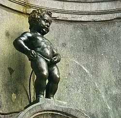 The statue of Manneken Pis in Brussels is an example of a cultural belgitude.