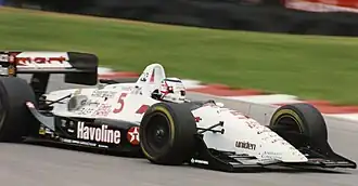 Nigel Mansell in a CART car at Mid-Ohio Sports Car Course, 1993