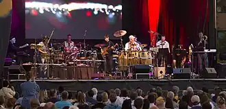 Manteca performing at a festival in July 2012
