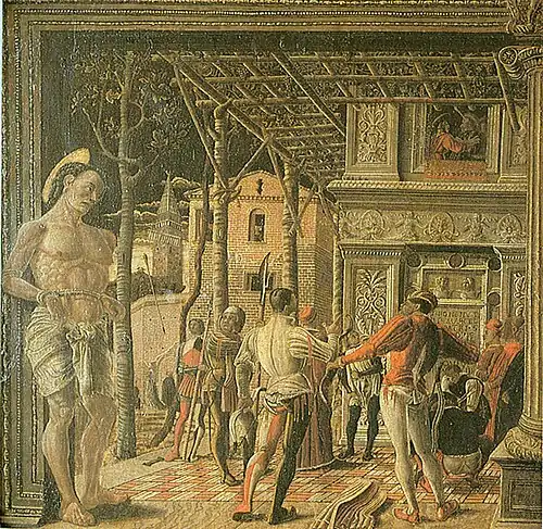 A 15c. copy of the Martyrdom of St Christopher (Musee Jacquemart-Andre, Paris)