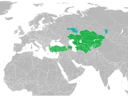 Sovereign (green) and other members (cyan) of Türksoy