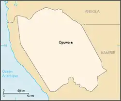 Map of the Bantustan